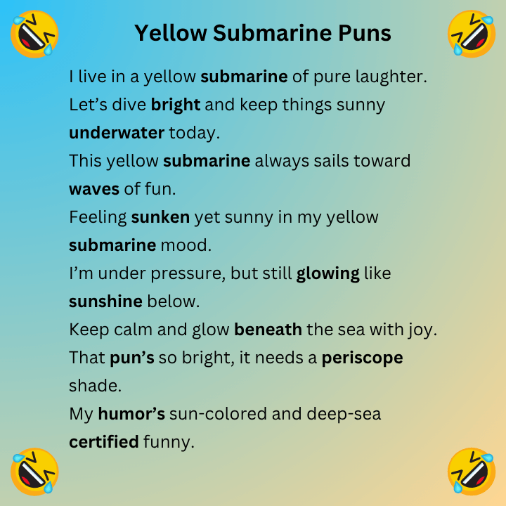 Yellow Submarine Puns