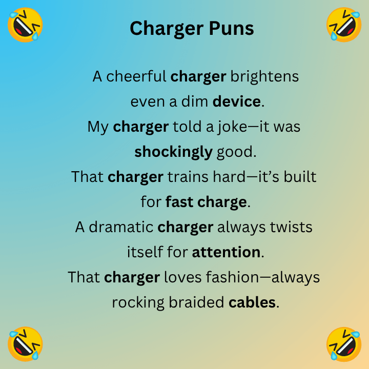 Charger Puns