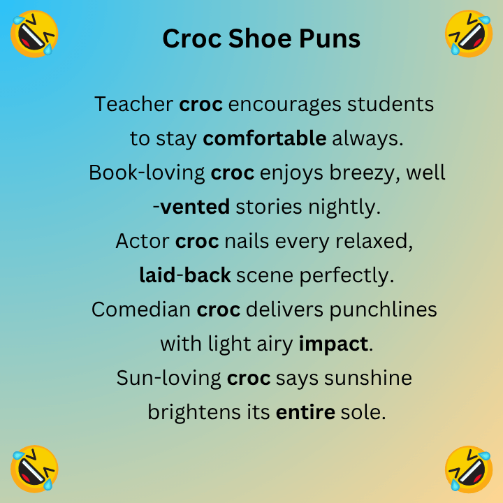 Croc Shoe Puns