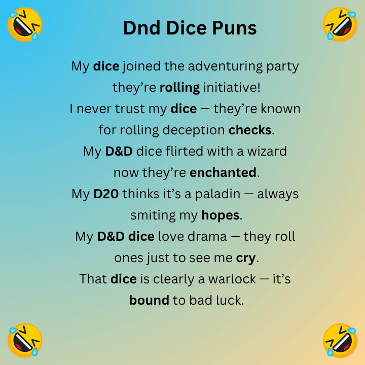 Dnd Dice Puns