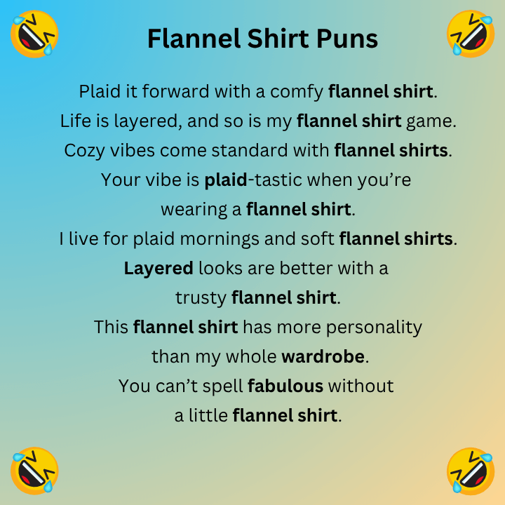 Flannel Shirt Puns