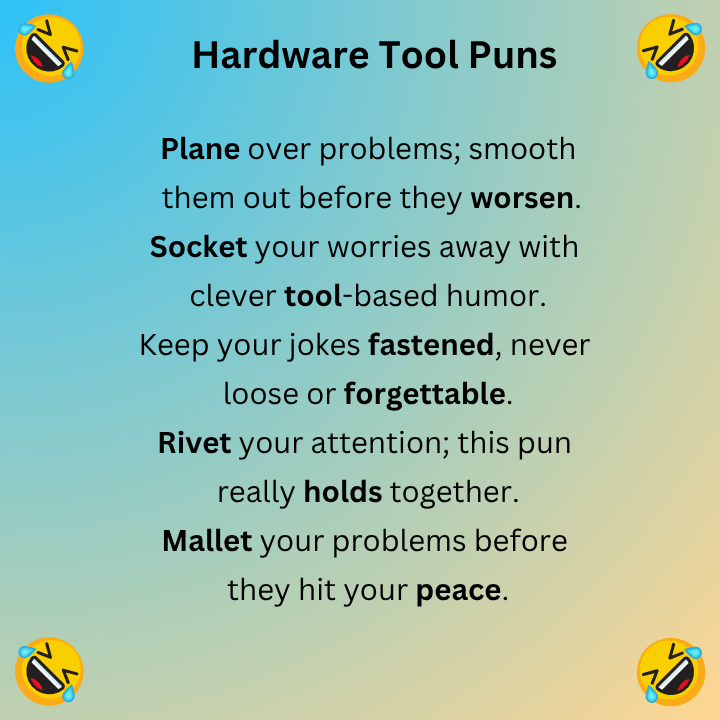 Hardware Tool Puns