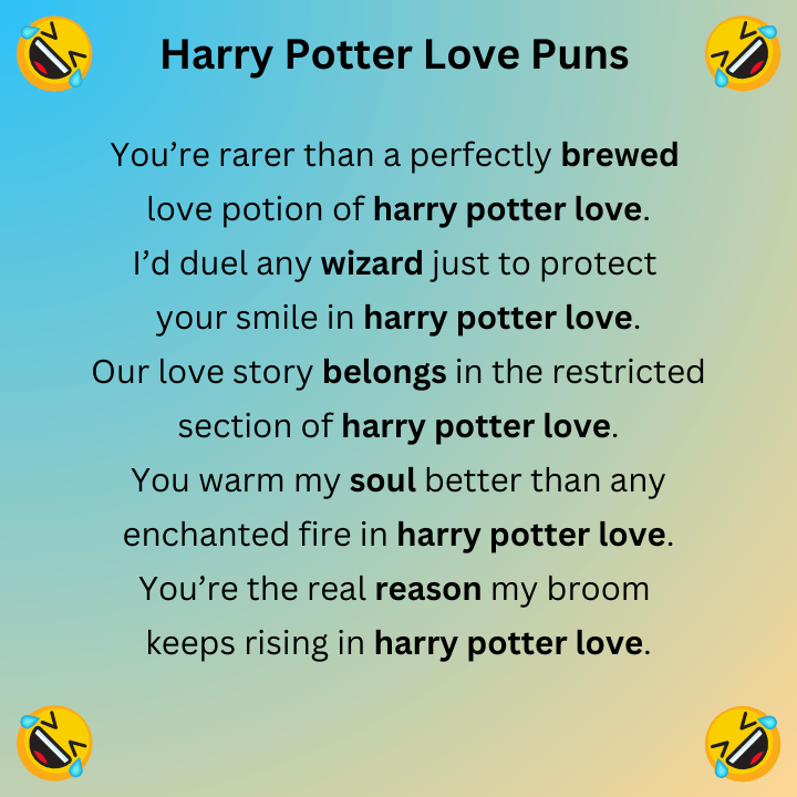 Harry Potter Love Puns