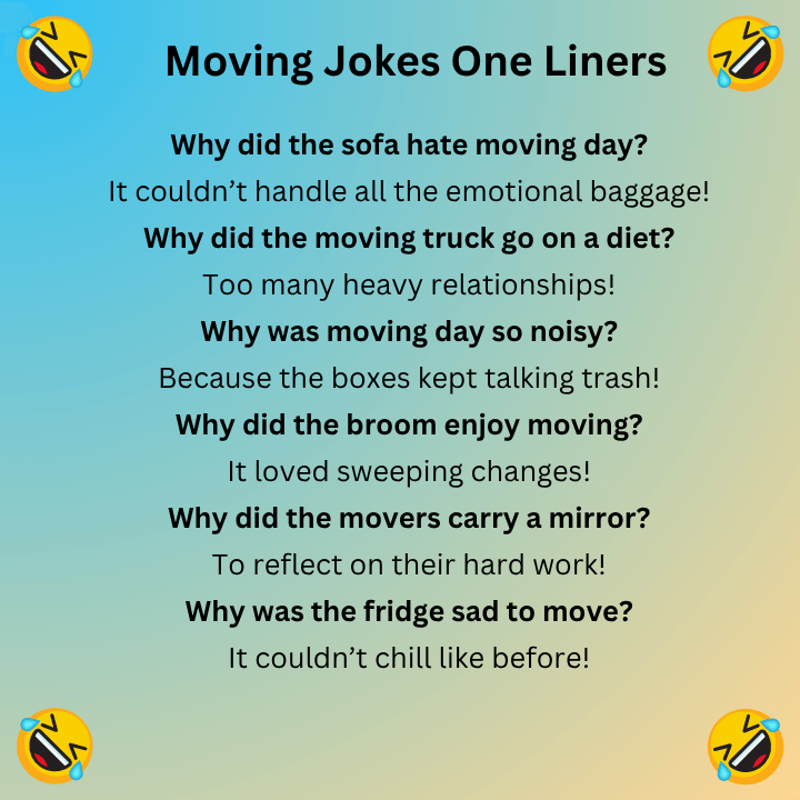 Moving Jokes One Liners