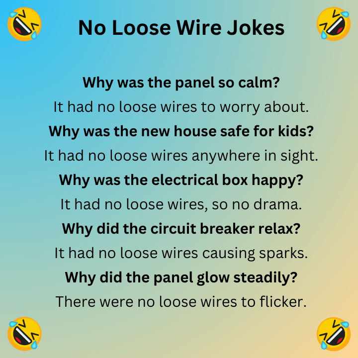 No Loose Wire Jokes