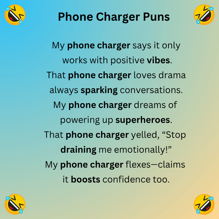 Phone Charger Puns