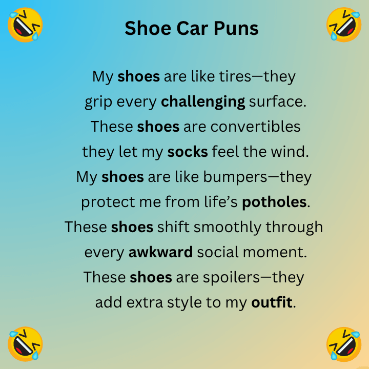 Shoe Car Puns