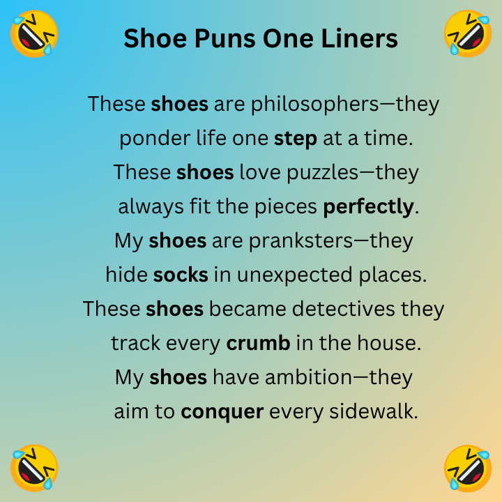 Shoe Puns One Liners