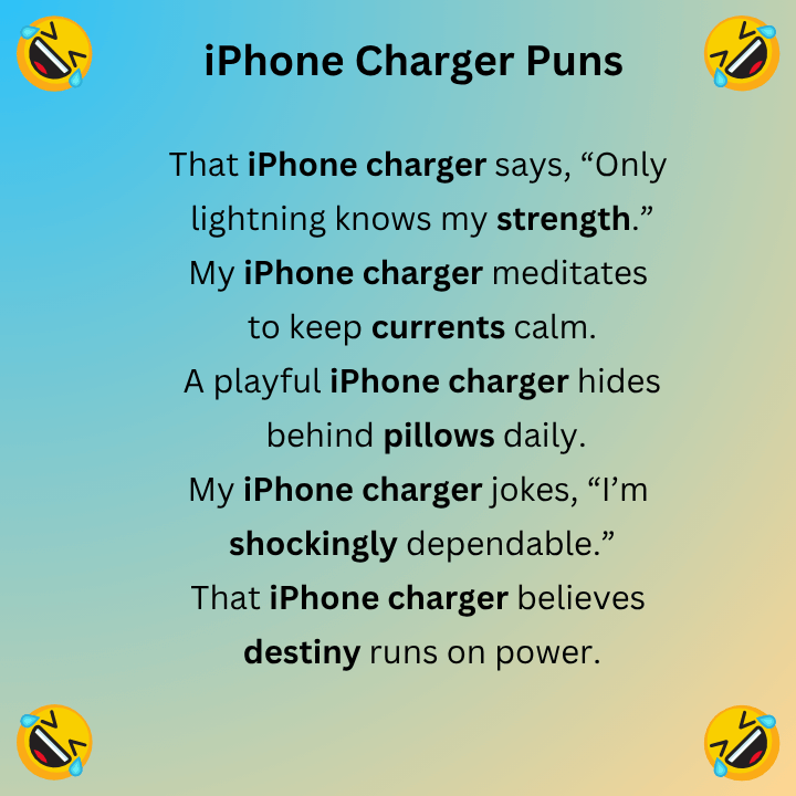 iPhone Charger Puns