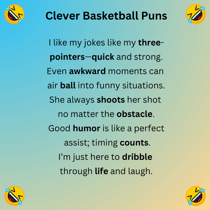 Clever Basketball Puns