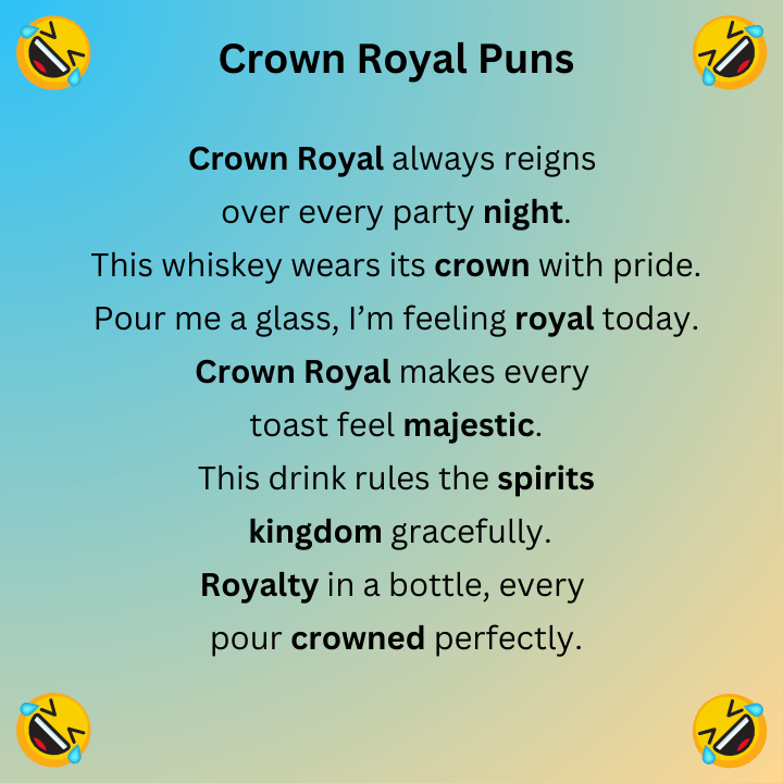 Crown Royal Puns