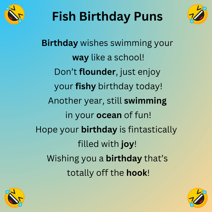 Fish Birthday Puns