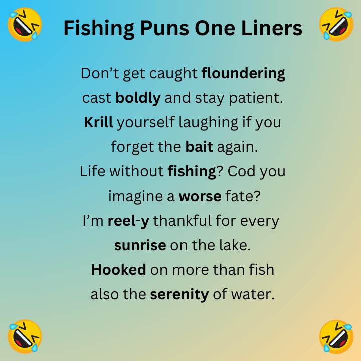 Fishing Puns One Liners