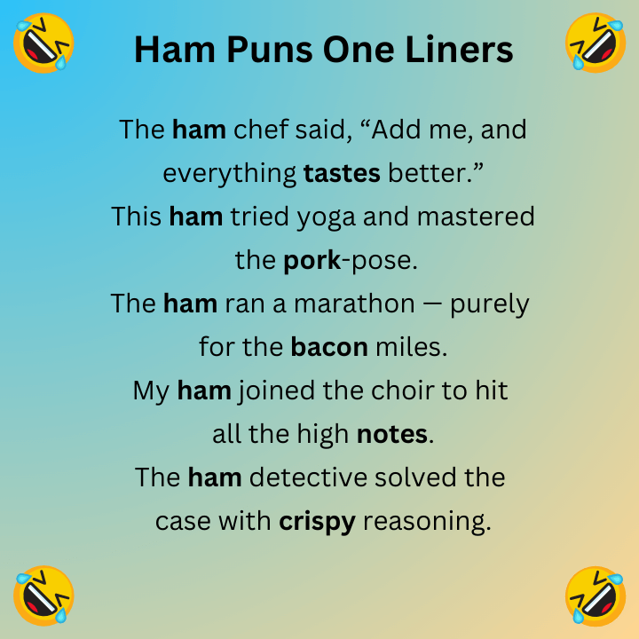 Ham Puns One Liners