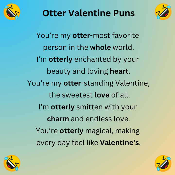 Otter Valentine Puns