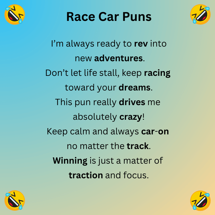 Race Car Puns