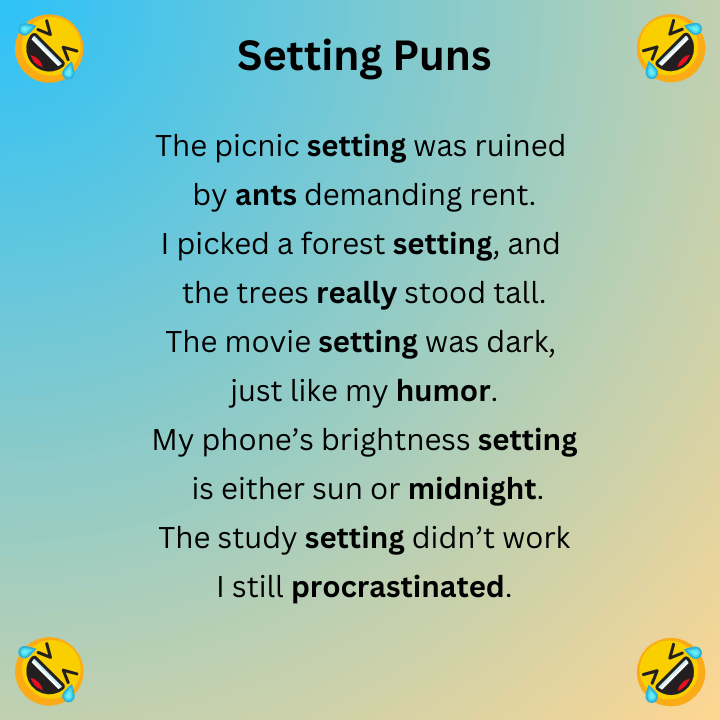 Setting Puns