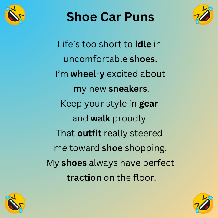 Shoe Car Puns
