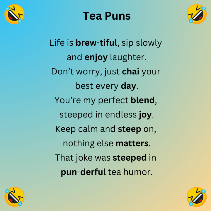 Tea Puns