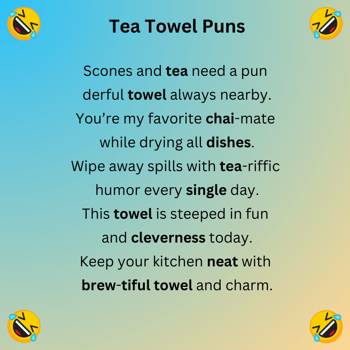 Tea Towel Puns