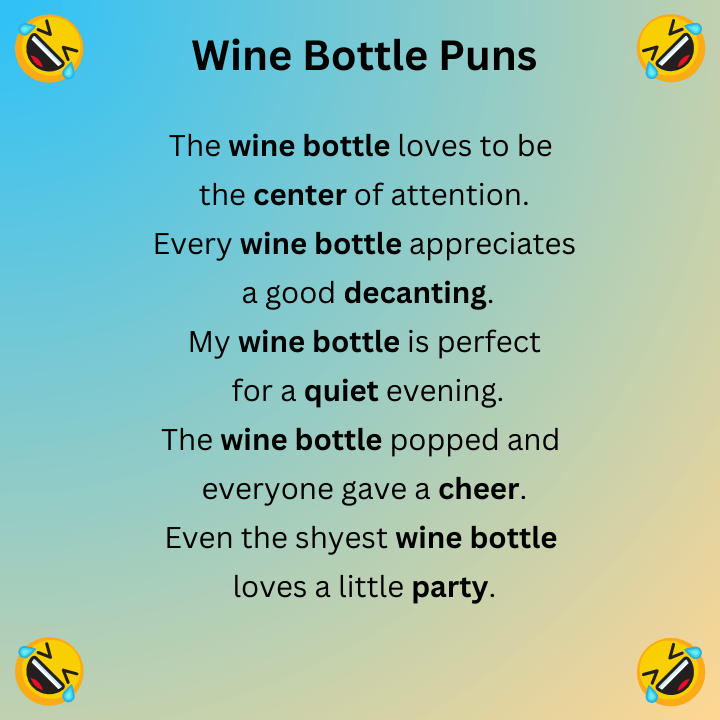 Wine Bottle Puns