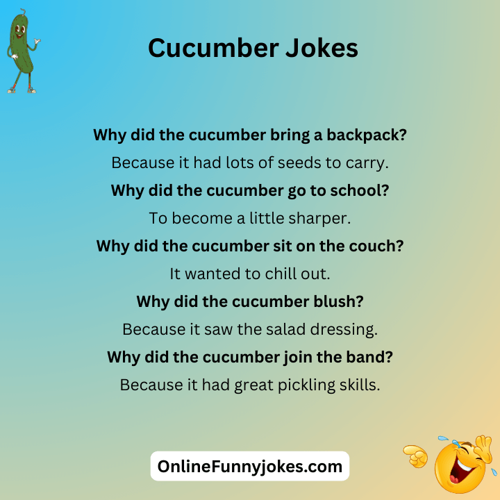 Cucumber Jokes For Kids