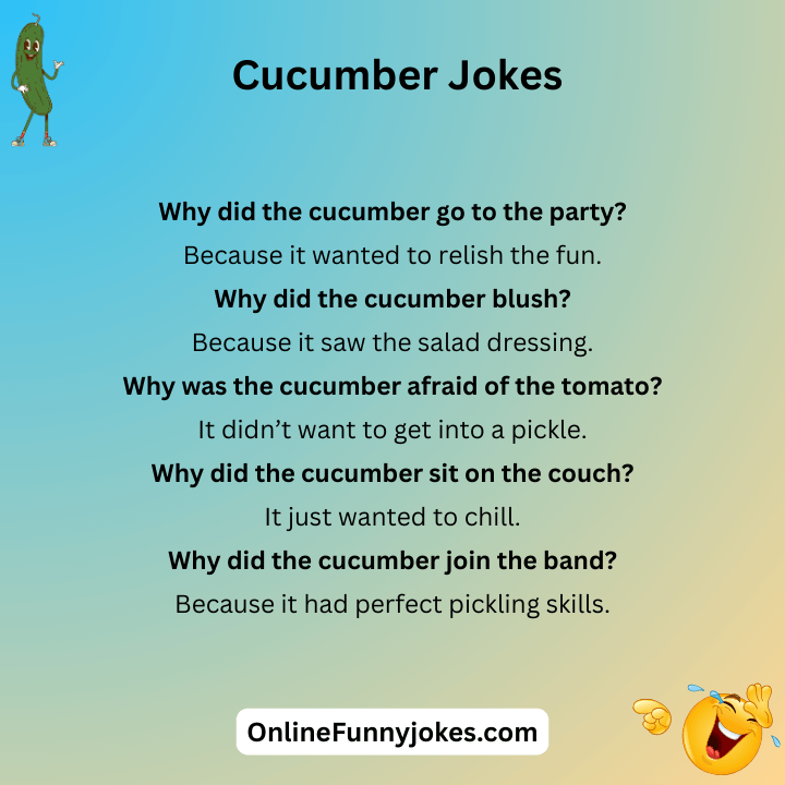 Cucumber Jokes One Liners