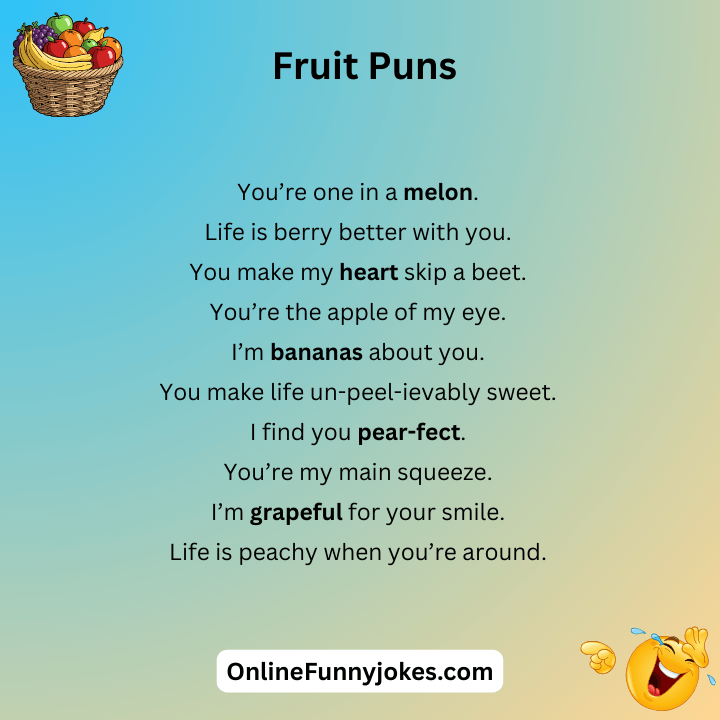 Cute Fruit Puns