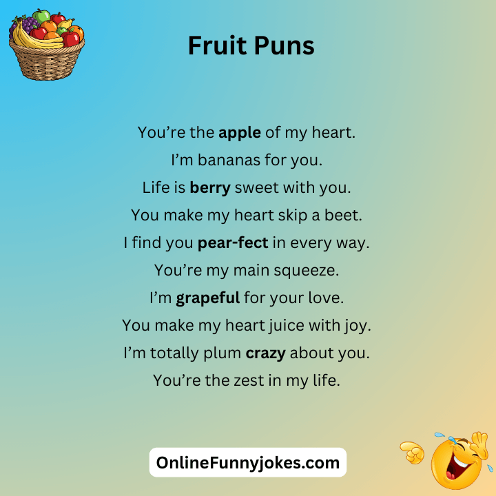 Fruit Puns Love