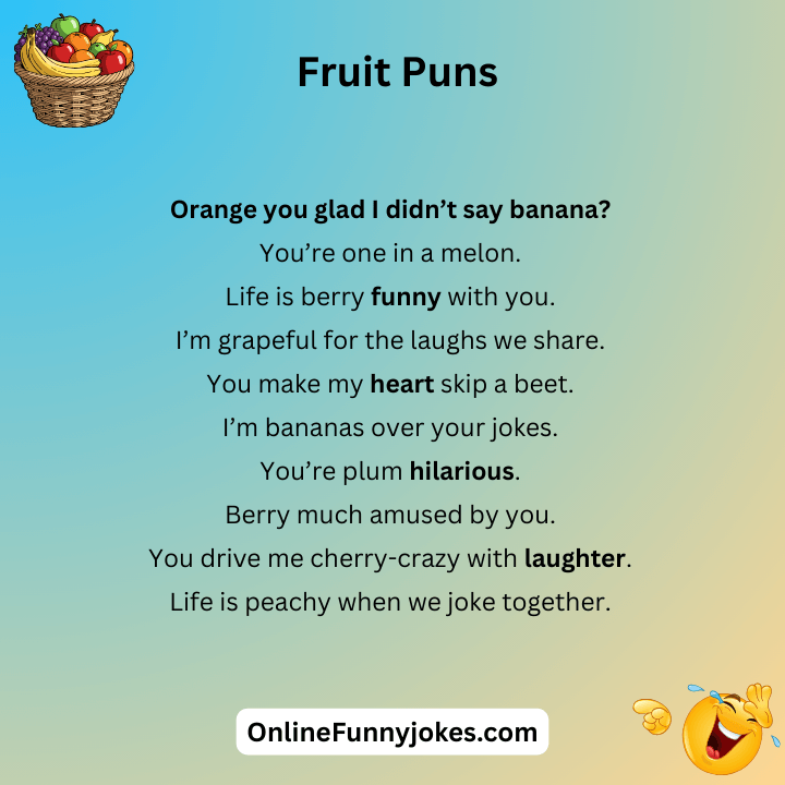 Funny Fruit Puns