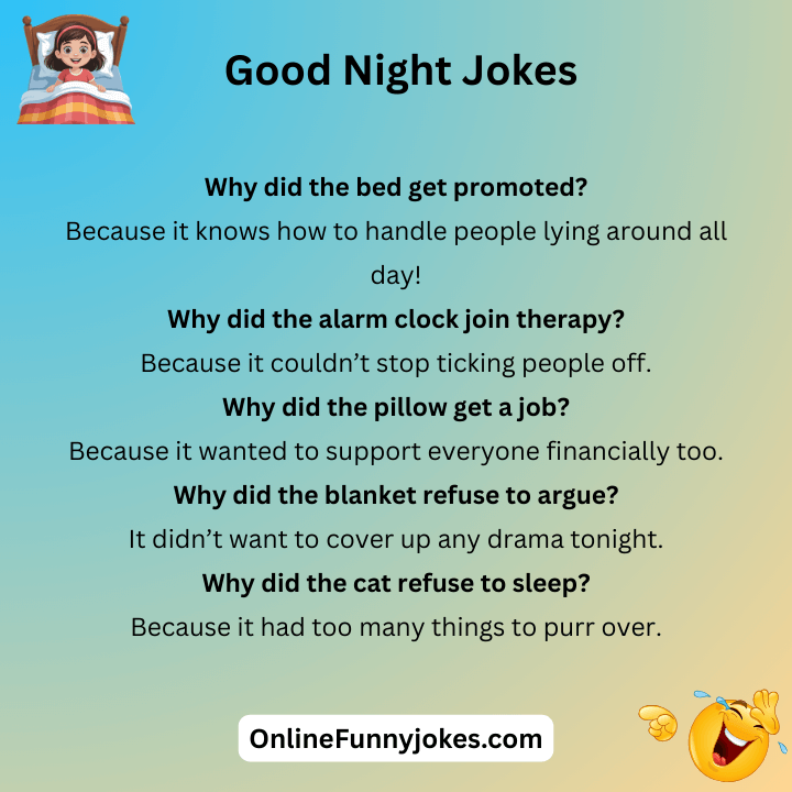 Funny Good Night Jokes For Adults