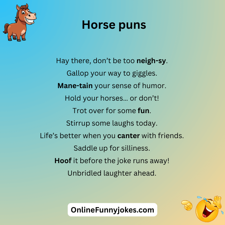 Funny Horse Puns