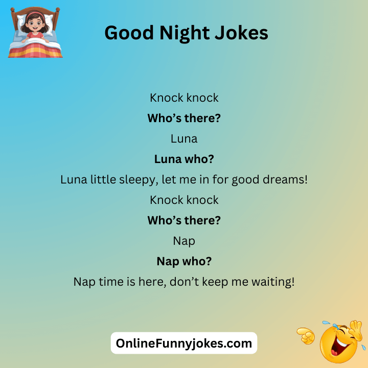 Knock Knock Good Night Jokes