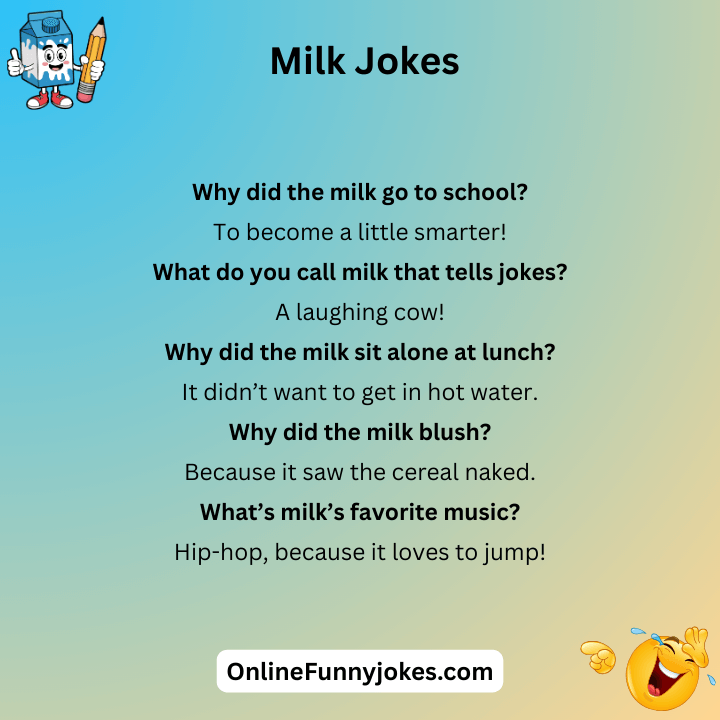 Milk Jokes One Liners