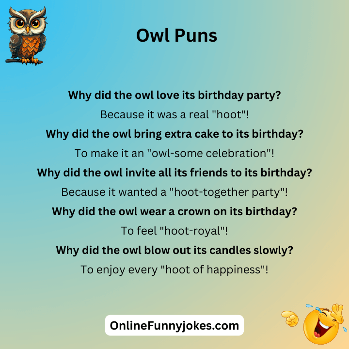 Owl Puns Birthday