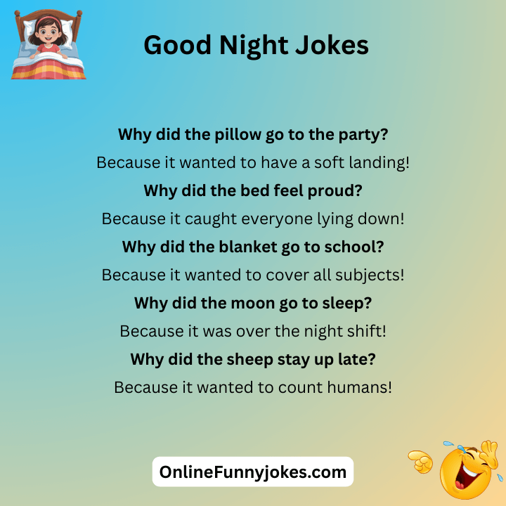 Short Funny Good Night Jokes