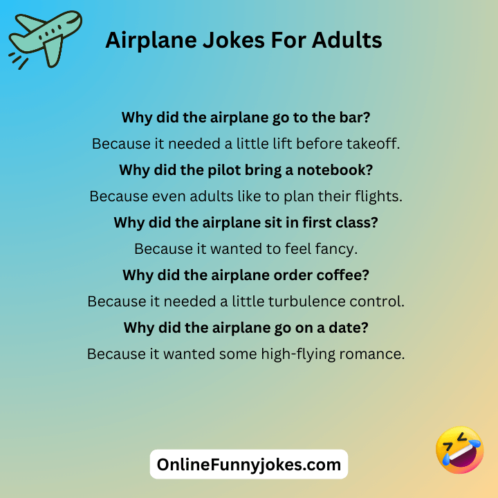 Airplane Jokes For Adults