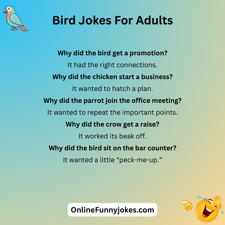 Bird Jokes For Adults