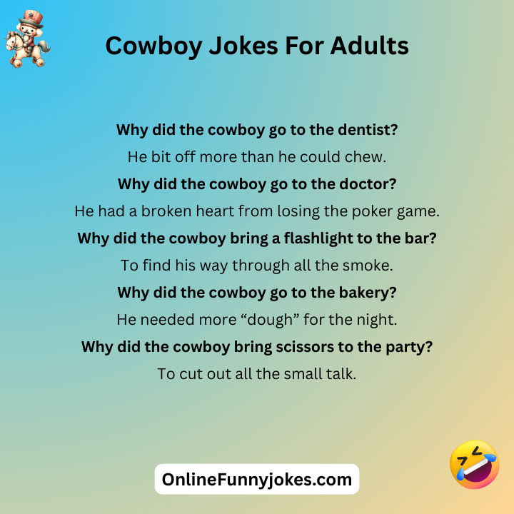 Cowboy Jokes For Adults