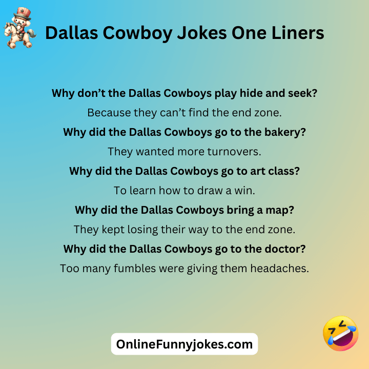 Dallas Cowboy Jokes One Liners