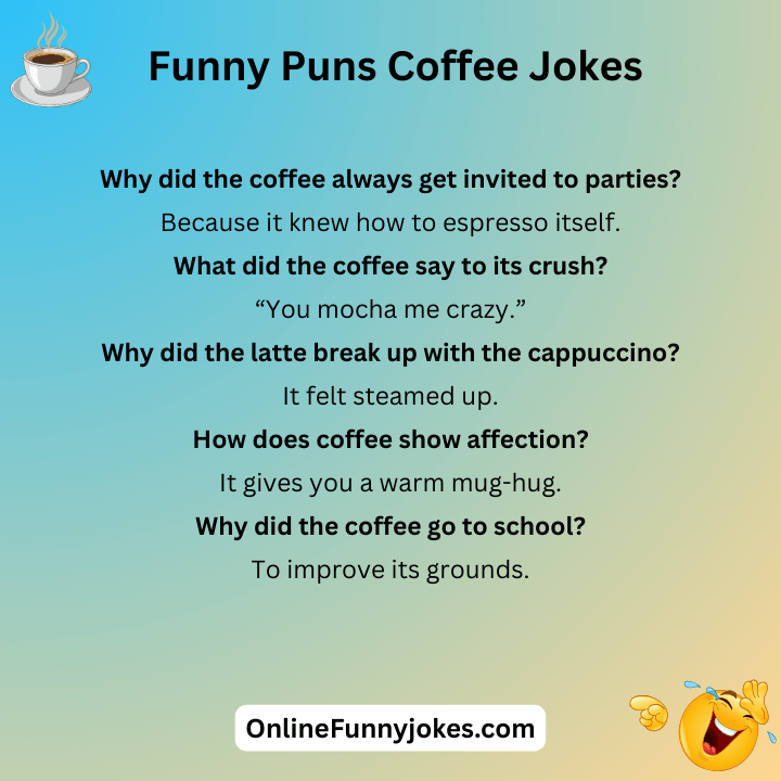 Funny Puns Coffee Jokes