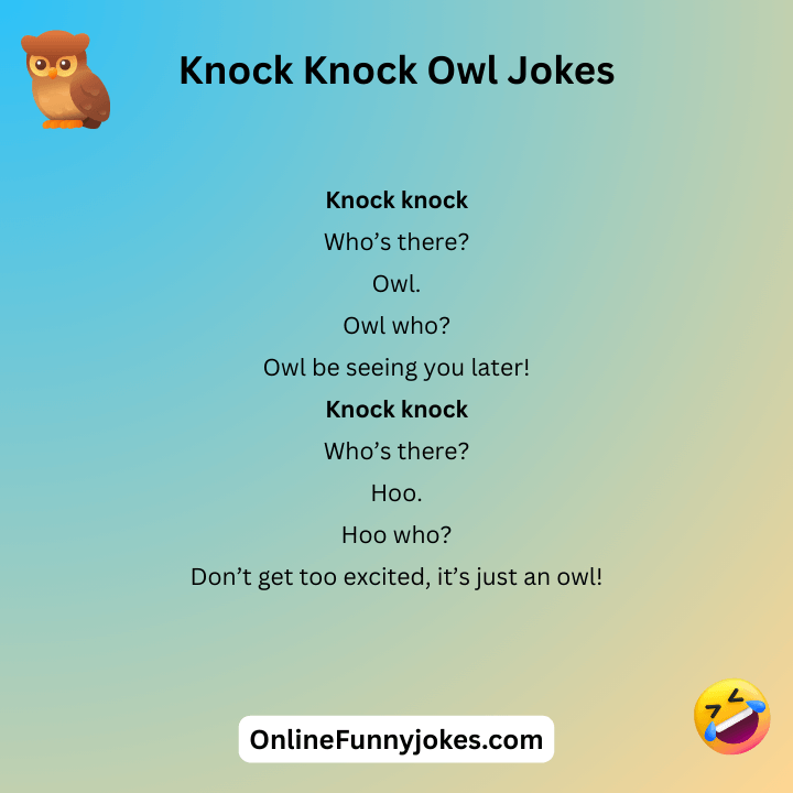 Knock Knock Owl Jokes