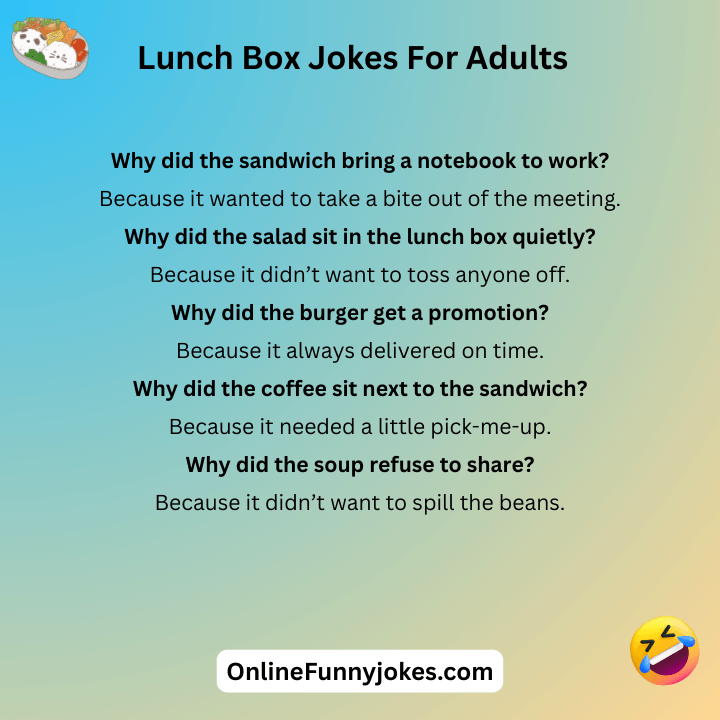 Lunch Box Jokes For Adults