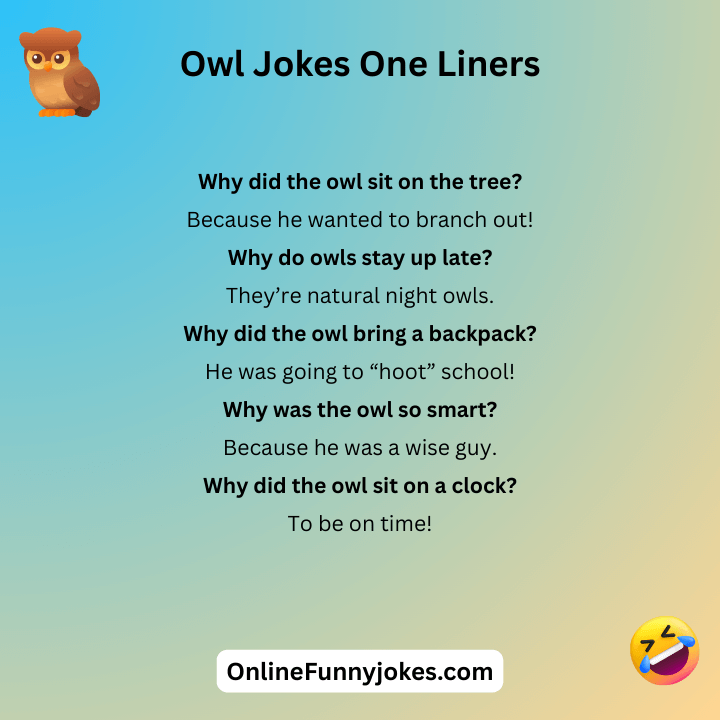 Owl Jokes One Liners