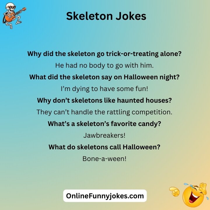 Skeleton Jokes For Halloween