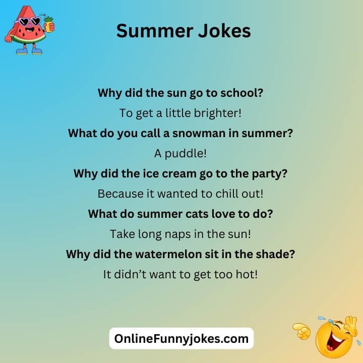 Summer Jokes One Liners