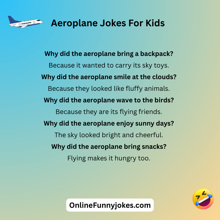 Aeroplane Jokes For Kids