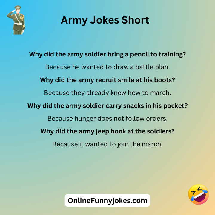 Army Jokes Short