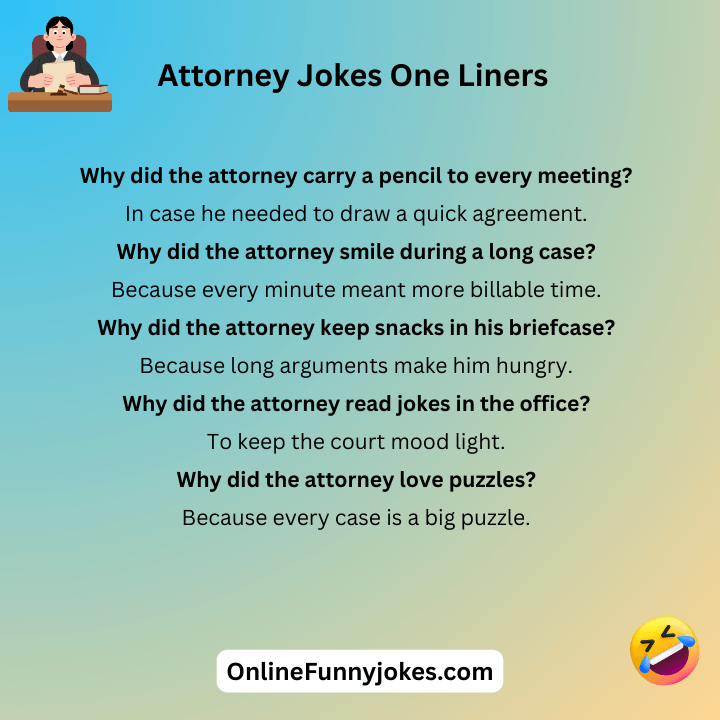 Attorney Jokes One Liners