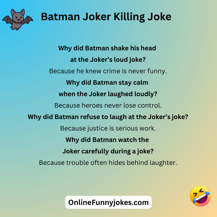 Batman Joker Killing Joke